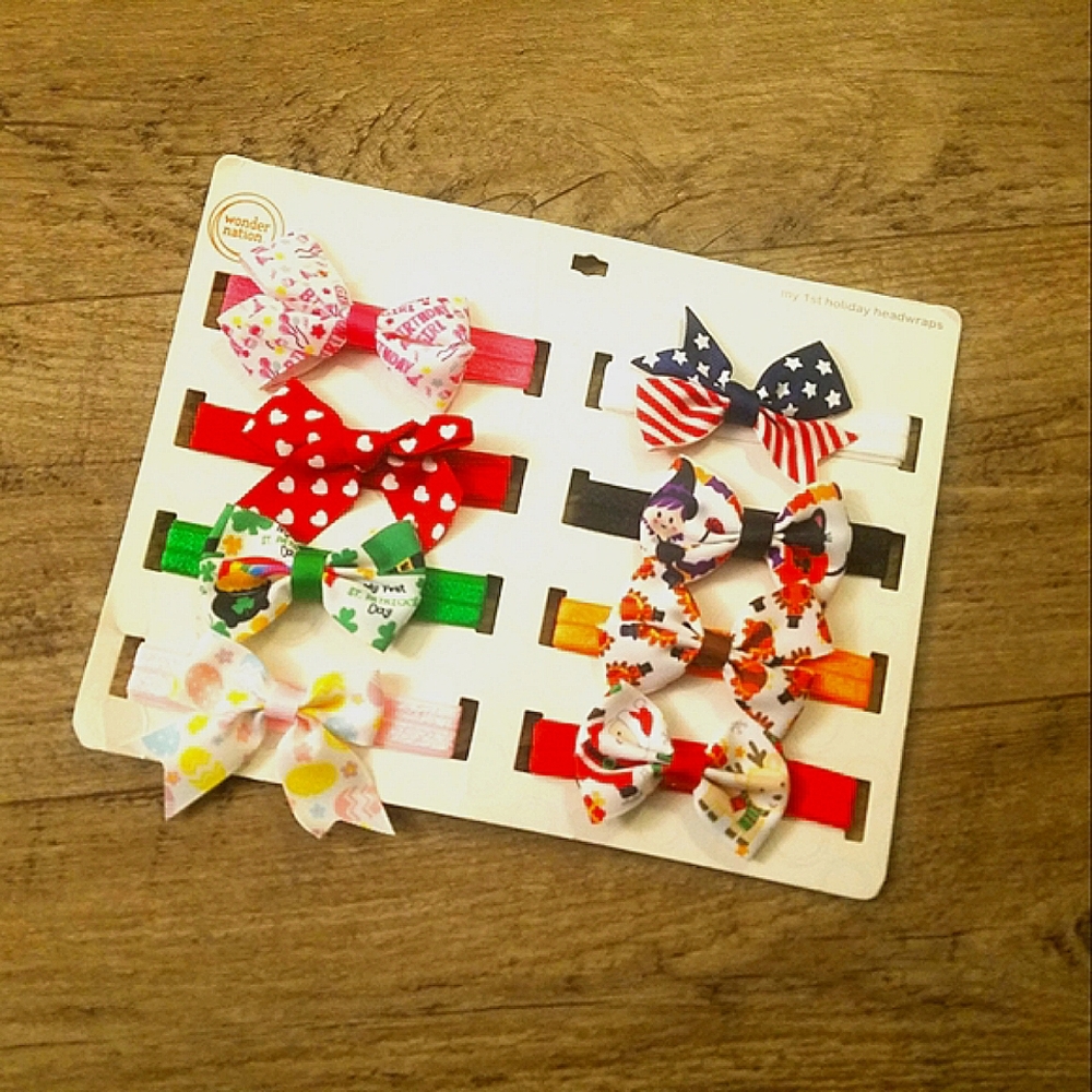 NWT Wonder Nation holiday headwraps
